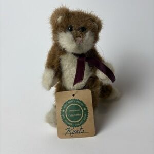 Boyds Bears "Keats" Brown Cream Kitty Cat Articulating Limbs 6" w/Tag